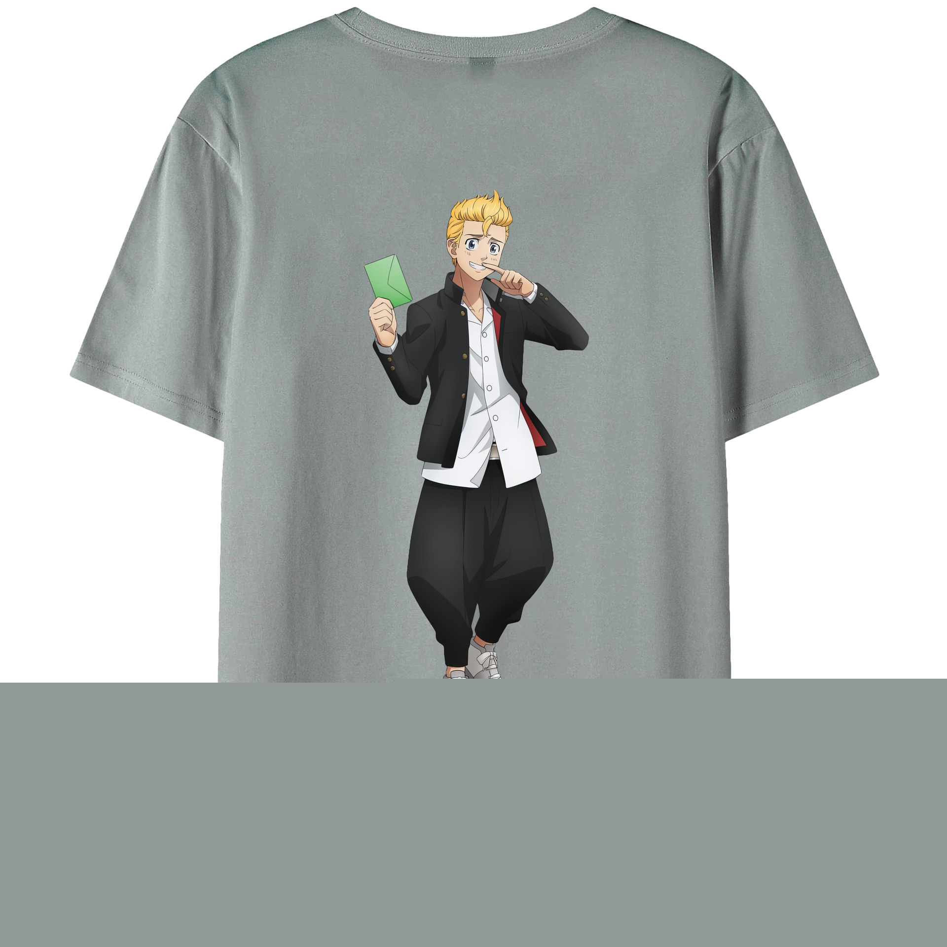（画像用） 東京リベンジャーズ Tokyo Revengers 綿100％ メンズ半袖Tシャツ（バックプリント） 通気性